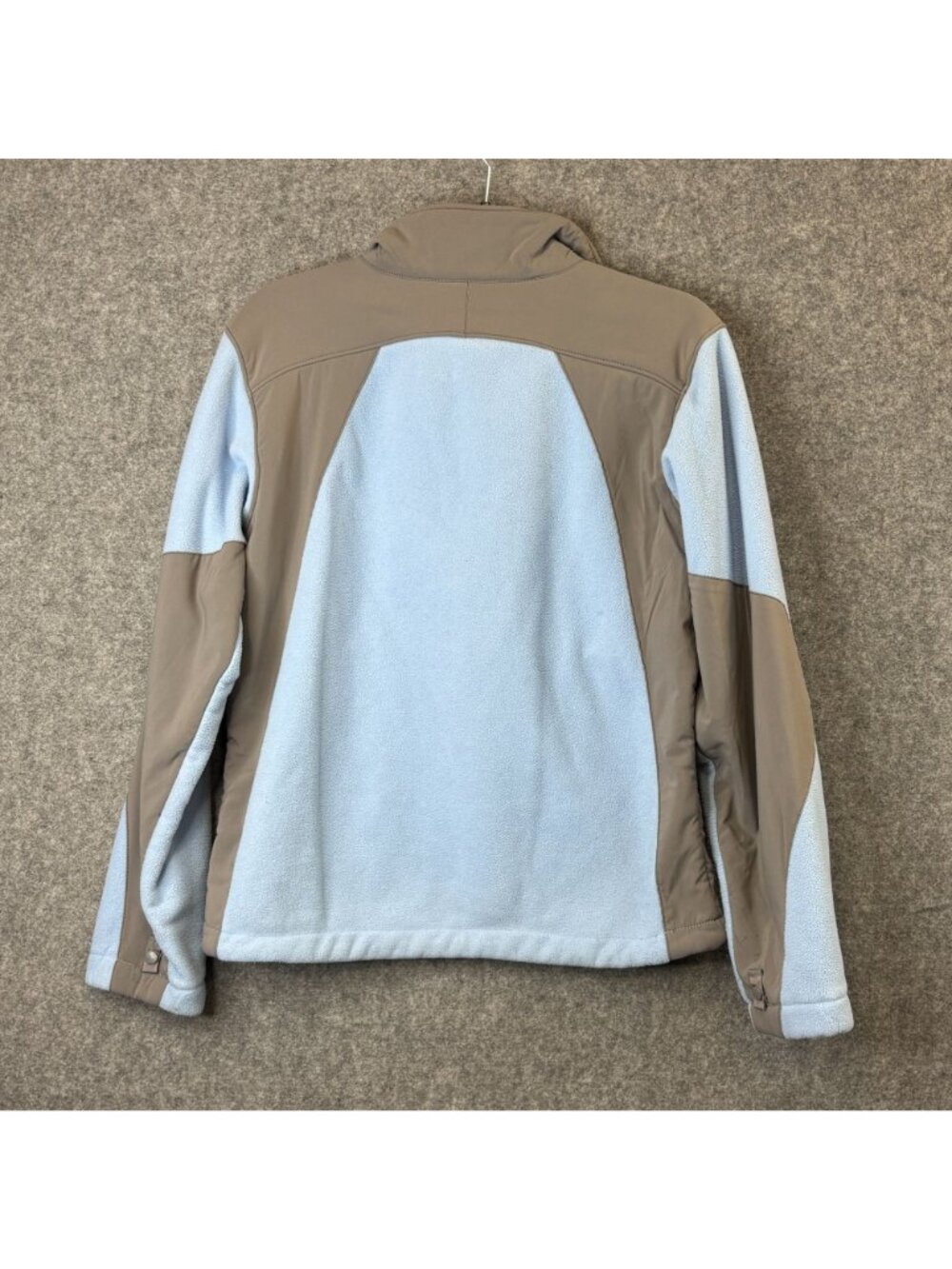 The North Face Womens Small Fleece Jacket Blue Beige Full-Zip Outdoor Layer - Picture 8 of 11